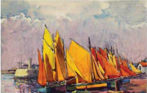 Port de Croix-de-Vie, bourrine du marais… Les œuvres du peintre vendéen Emile Boutin rassemblées dans un livre