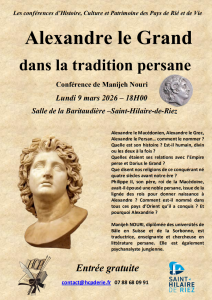 09 mars conférence sur Alexandre le Grand