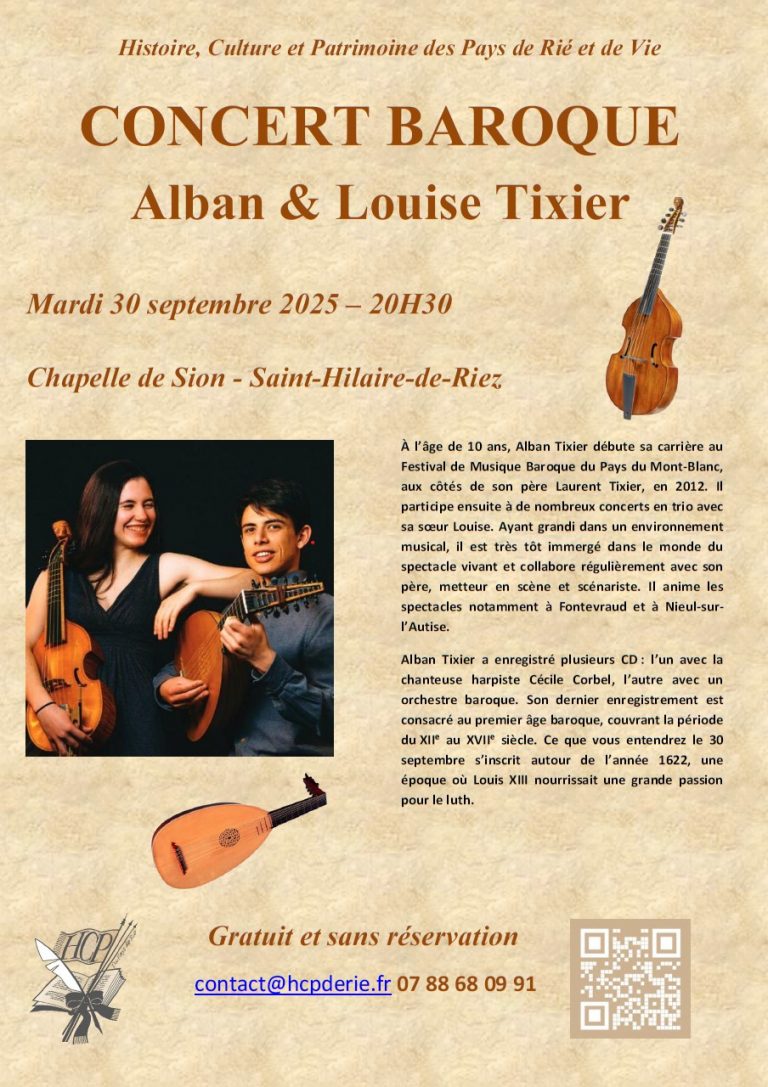 Concert baroque Alban Tixier