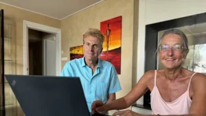 Patrick Avrillas, président de l’association Histoire culture et patrimoine des Pays de Rié et de Vie, et Annie Antoine, professeure émérite et historienne