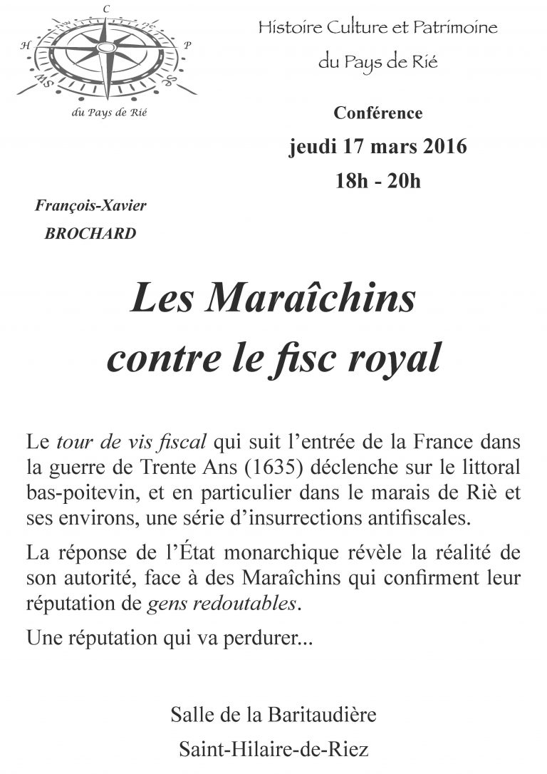Les maraîchins contre le fisc royal