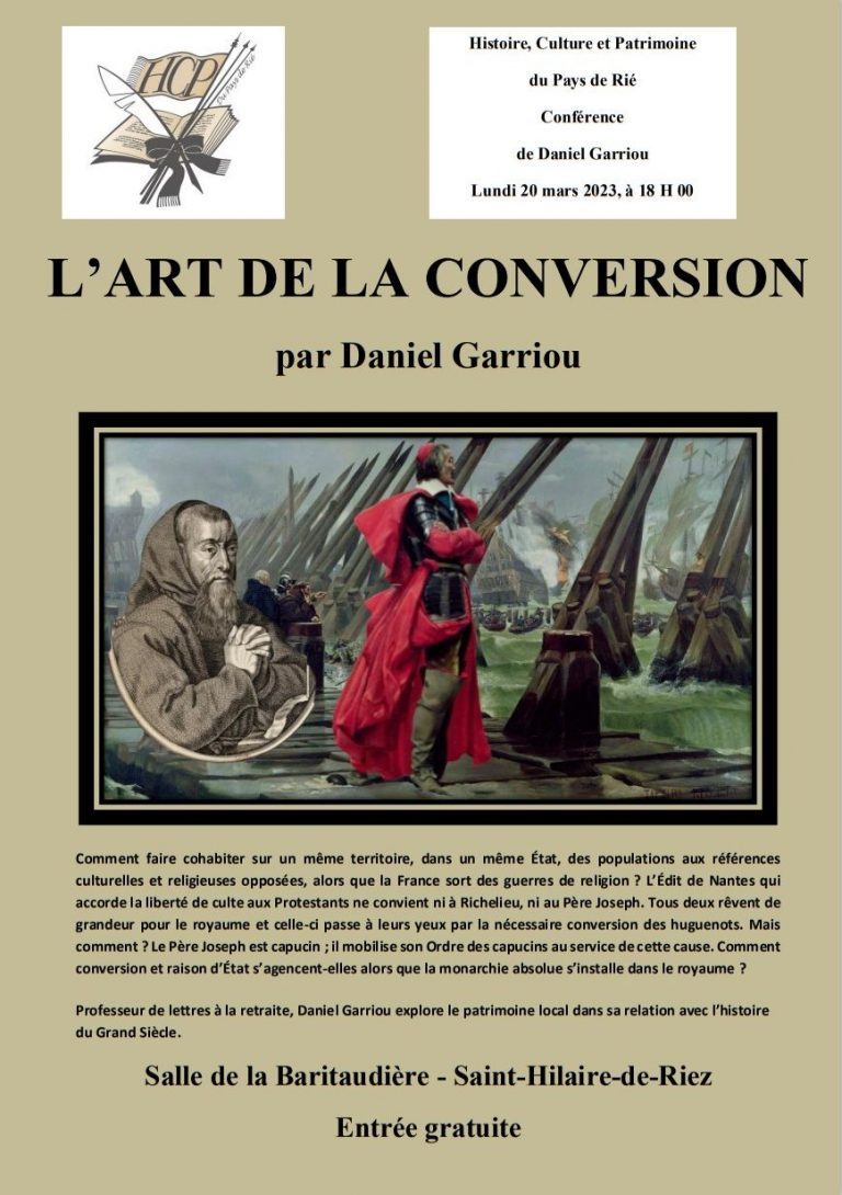 Conférence de Daniel Garriou « L’art de la conversion – Liberté de culte »