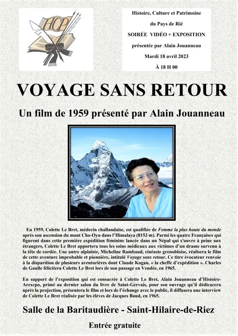 Un film sur Colette Le Bret, médecin challandaise qui a gravi l’Himalaya