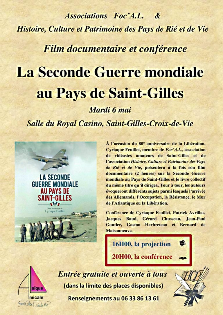 Film & Conférence « La Seconde Guerre mondiale au Pays de Saint-Gilles »