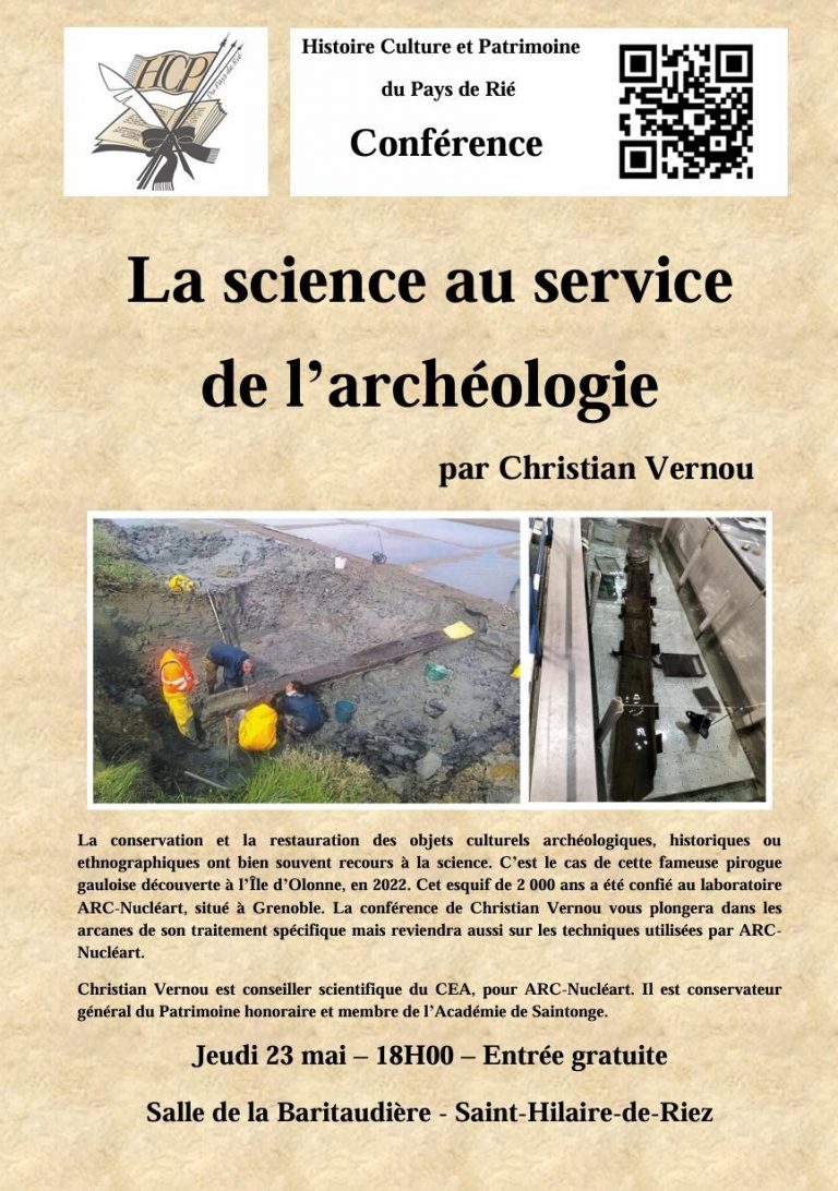 Conférence « La science au service de l’archéologie » par Christian Vernou