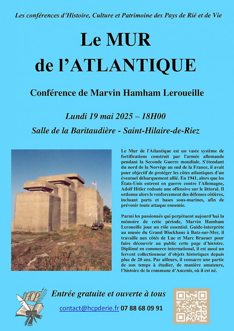 Conférence : « Le Mur de l’Atlantique » par M. Hamham Leroueille