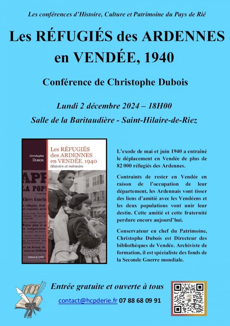 Conférence « Réfugiés des Ardennes » par Christophe Dubois