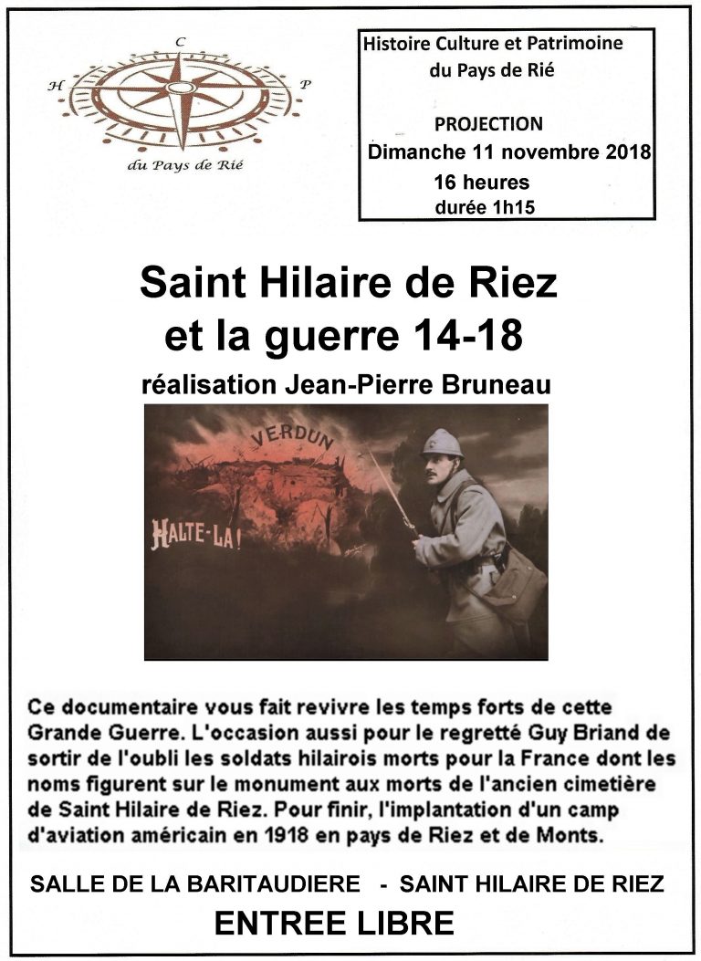 Projection du film Saint-Hilaire-de-Riez et la guerre 14-18